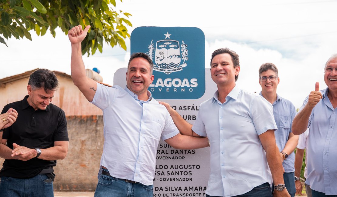 Governador inaugura pavimentação de 25 ruas e anuncia construção de escolas e creches em Coruripe