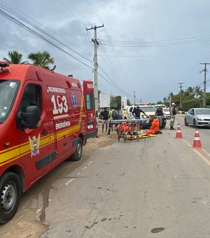 Acidente de trânsito deixa mulher ferida em Maragogi