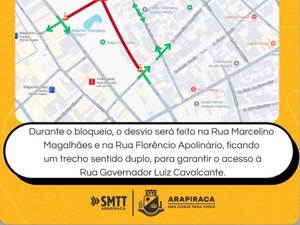 Trechos de vias serão interditados neste fim de semana para obras de drenagem em Arapiraca