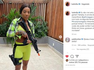 Após ganhar papel em série da Globo, Ludmilla brinca: ''Eu não virei atriz não, né?''