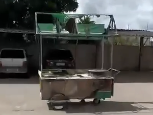 Após perder carrinho em incêndio, vendedor de milho faz vaquinha para recomeçar