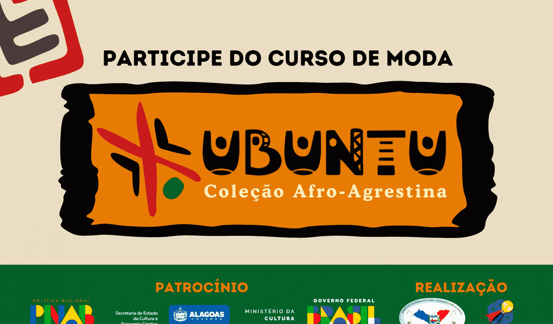 Inscrições abertas para curso de formação em moda para mulheres negras, em Arapiraca