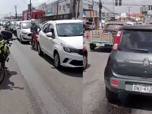 [Vídeo] Óleo derramado na pista provoca acidentes e deixa grávida ferida na Rotary