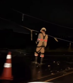 Vereador perde controle de carro e colide contra poste na AL-110 no Agreste de Alagoas