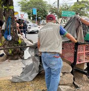 Segurança Cidadã remove estruturas irregulares em três pontos de Maceió
