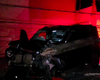 Carro atinge motocicletas e derruba poste na AL-101 Norte, em Paripueira
