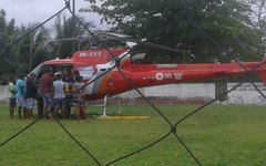 Ex-deputado foi transferido de helicóptero para Maceió