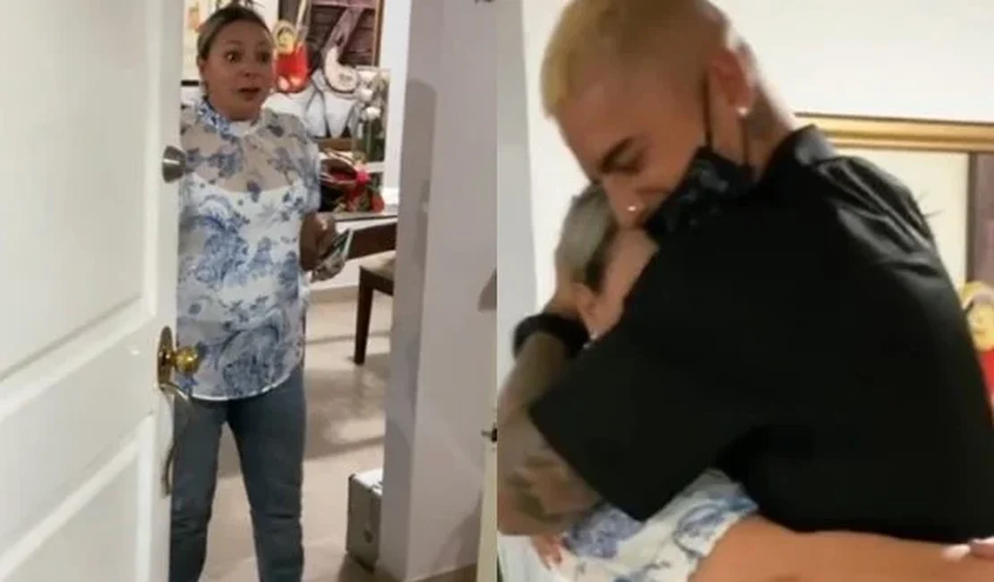 Maluma reencontra mãe após cinco meses longe e compartilha reação dela