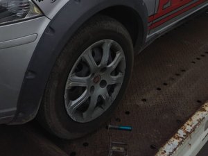 Viatura atingida por ciclista é removida do 6º BPM de Maragogi