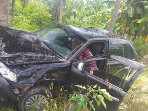 Carro colide em árvore e jovem fica ferida em Maragogi