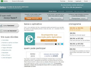 Sisu abre inscrições para 239 mil vagas na graduação de universidades públicas