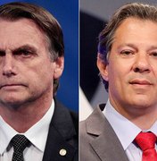 Ibope para presidente, votos válidos: Bolsonaro, 54%; Haddad, 46%