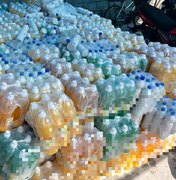 Vigilância Sanitária apreende mais de 5 mil litros de saneantes clandestinos no Canaã