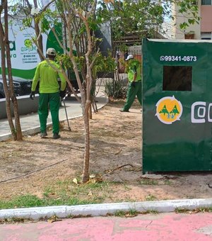 Pontos de Entrega ﻿Voluntária passam por reparos e são reinstalados no Corredor Vera Arruda, em Maceió