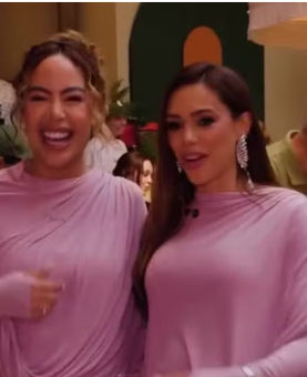Bruna Biancardi e irmã de Neymar surgem com roupas iguais na festa de Mavie