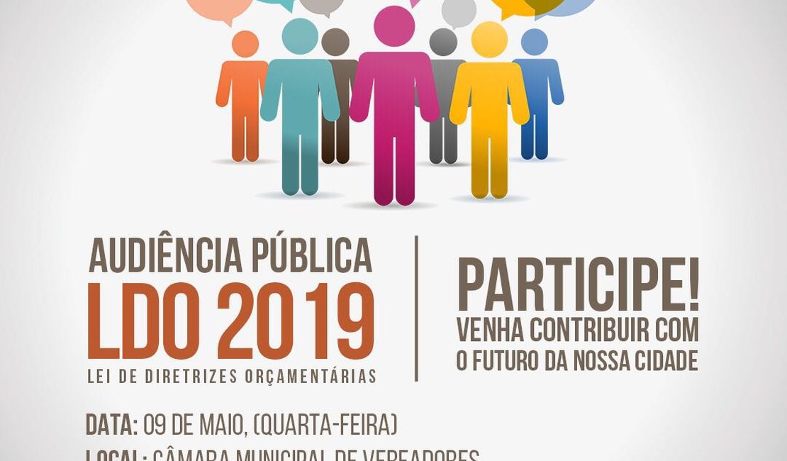 Prefeitura de Palmeira fará Audiência Pública para discutir LDO 2019 