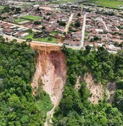 Voçoroca em Rio Largo representa risco à população e à infraestrutura urbana, aponta Defesa Civil