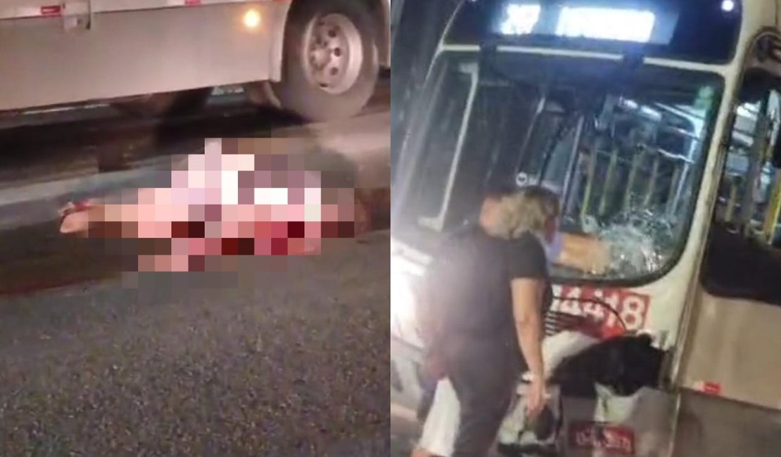 Motociclista morre após colisão com ônibus na Avenida Menino Marcelo, em Maceió