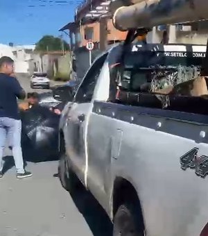 Usando carro da Equatorial, homem atropela motociclista na Serraria