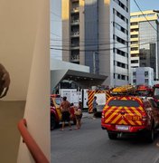 [Vídeo] Imagens mostram resgate e estrago deixado por incêndio em hotel na Pajuçara