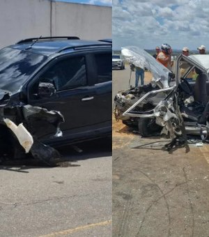 Homem fica ferido após colisão entre carros na AL-486, em Arapiraca