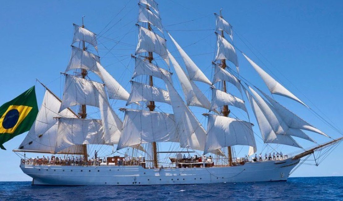 Maceió recebe navio-veleiro Cisne Branco neste fim de semana; visitação é gratuita