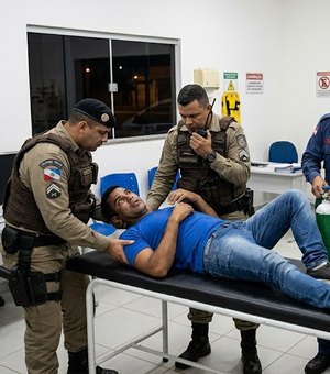 Motociclista tem crise convulsiva ao ser parado pela polícia no município de Penedo