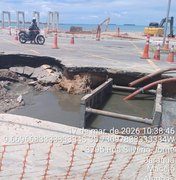 Prefeitura de Maceió autua BRK após cratera em obra Avenida da Paz e vazamento
