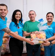Alagoas Sem Fome doa uma tonelada de alimentos ao Instituto Espírita Manoel Batista