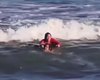 [Vídeo] Surfista salva mulher de afogamento na Praia do Francês
