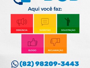 Ouvidoria da Saúde tem novo número para contato, em Palmeira