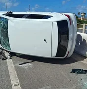 Casal de ciclistas é atropelado na Ponte Divaldo Suruagy, em Marechal