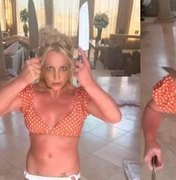 Britney Spears assusta fãs ao dançar com facas
