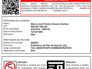 Faltam dois dias para a realização das provas do concurso de Pão de Açúcar