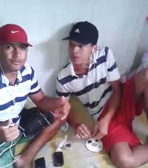 Vídeo registra uso de drogas e celulares por reeducandos no Cyridião Durval