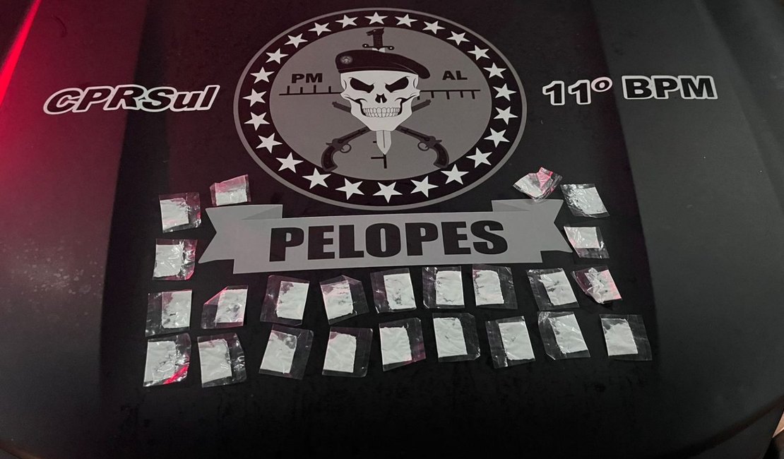 Homem é preso após comercializar drogas em evento no município de Penedo