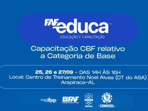 FAF promove capacitação da CBF em Arapiraca e celebra os 74 anos do ASA
