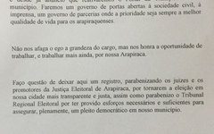 Discurso de posse do prefeito eleito Rogério Teófilo