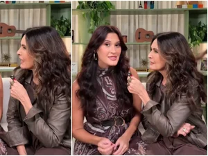 Fátima Bernardes posa ao lado da filha e web se choca com semelhança