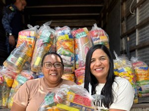 Prefeita de São Luís do Quitunde reforça ações de assistência na zona rural com entrega de cestas básicas