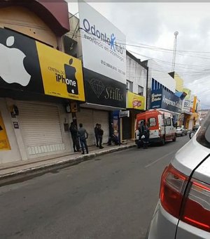 Homem sofre tentativa de homicídio nas proximidades da Panificadora Rio Branco, em Arapiraca