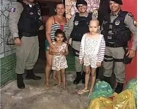 Militares do Cisp de Boca da Mata ajudam família de criança com leucemia 