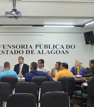 Defensoria Pública recebe representantes dos servidores públicos da prefeitura de Maceió