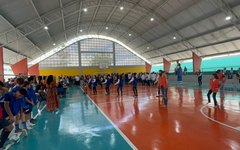 Prefeito Luciano Barbosa entrega do Ginásio Acebílio Vieira Leite, no bairro Baixa grande