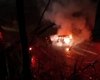 Carro fica totalmente incendiado em São Luís do Quitunde