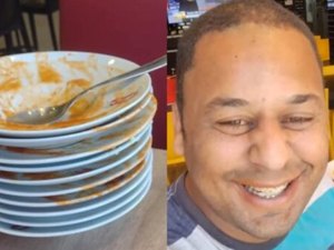 Homem é expulso de rodízio por comer demais e viraliza nas redes