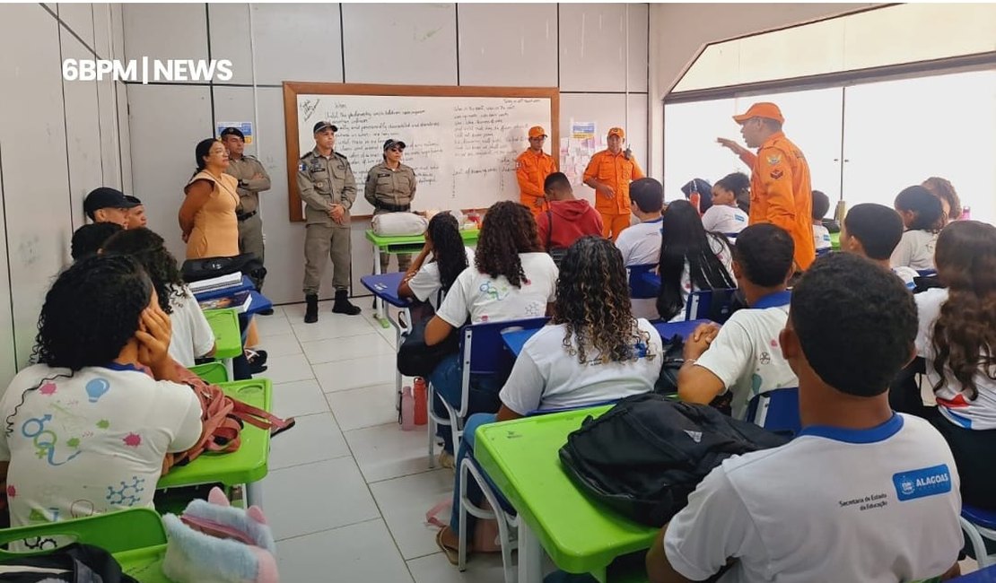 Militares fazem palestras sobre trânsito e socorros em Maragogi e Japaratinga