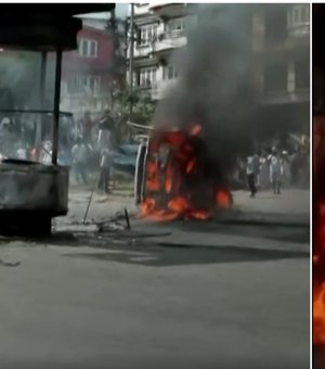 Esposa de ex-premiê do Nepal é queimada viva em protestos contra o governo