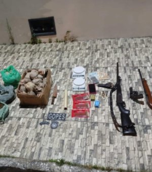 Polícia Militar apreende três armas e 6,5kg de maconha em Olho D’Água Grande
