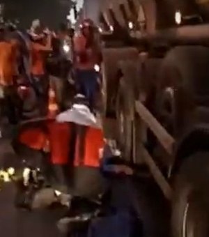 Homem morre após ser atropelado por caminhão na Cidade Universitária